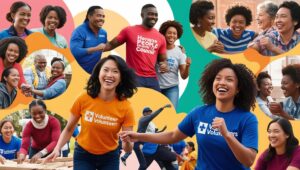 people participating in unique volunteering experiences